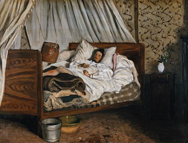 The Improvised Ambulance, The Painter Monet Wounded at Chailly-en-Biere à Frédéric Bazille