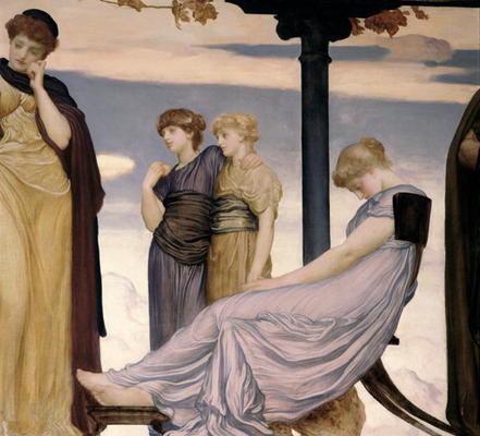 'Music', c.1883-85 (oil on canvas) (detail of 250639) à Frederic Leighton