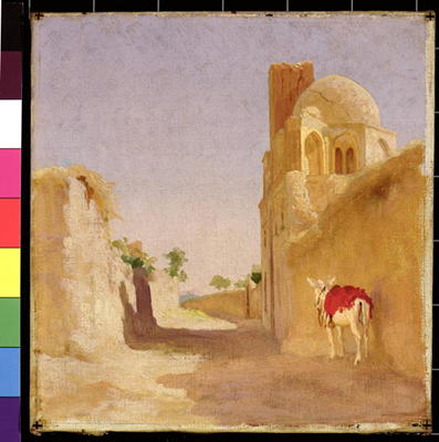 A Street in Damascus, 1873 (oil on canvas) à Frederic Leighton