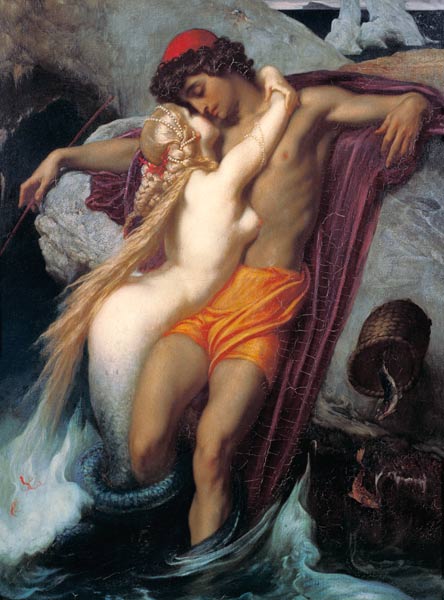 The Fisherman and the Syren: From a Ballad by Goethe à Frederic Leighton