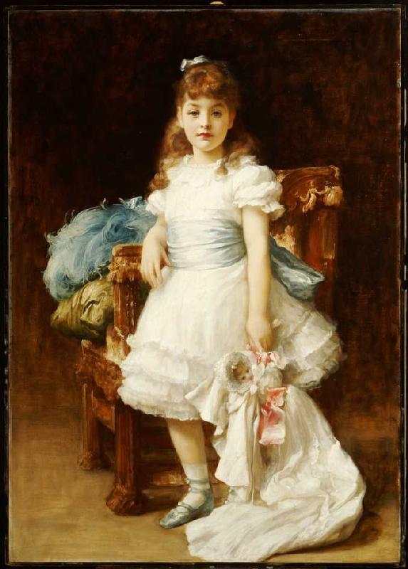 portrait de la dame Sybil Primrose, enfant. à Frederic Leighton