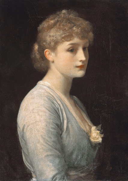 portrait idéalisé d'une jeune femme. à Frederic Leighton
