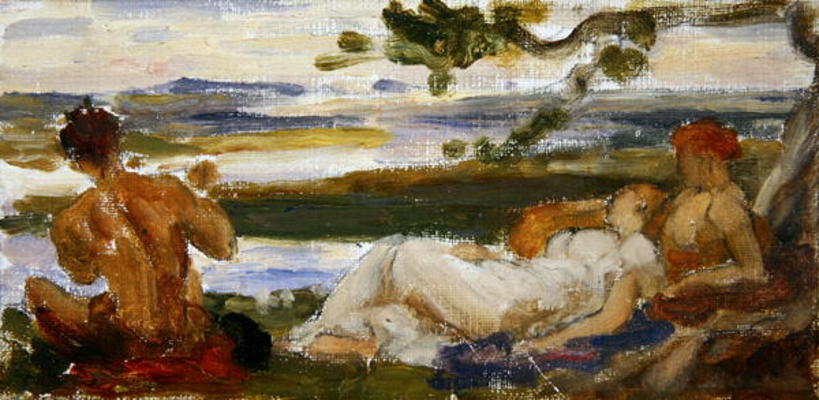 Sketch for 'The Idyll' (oil on canvas) à Frederic Leighton