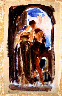 Sketch for 'Wedded', c.1881-82 (oil on canvas) à Frederic Leighton