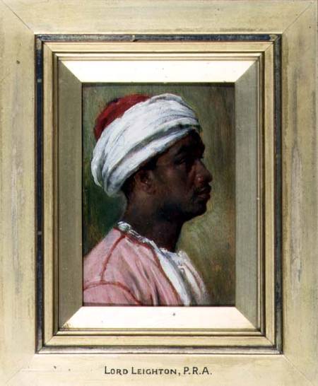 Study of a Nubian young man (panel) à Frederic Leighton