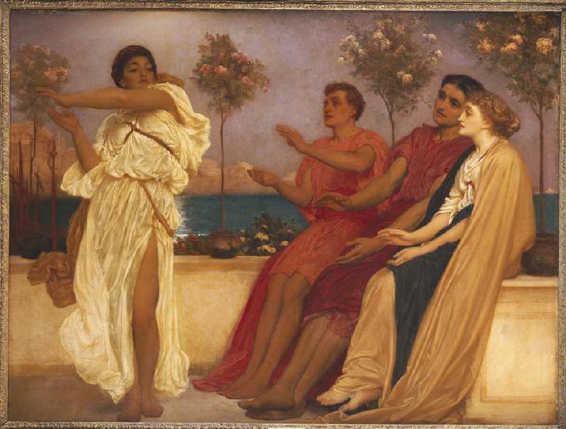 Tanzendes griechisches Mädchen. à Frederic Leighton
