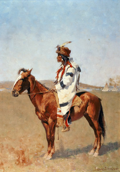 A Blackfoot Indian à Frederic Remington