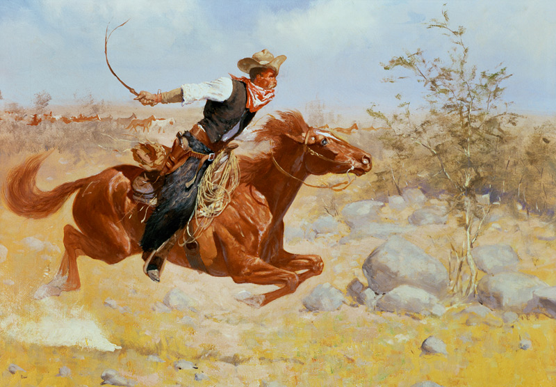 Galloping Horseman à Frederic Remington