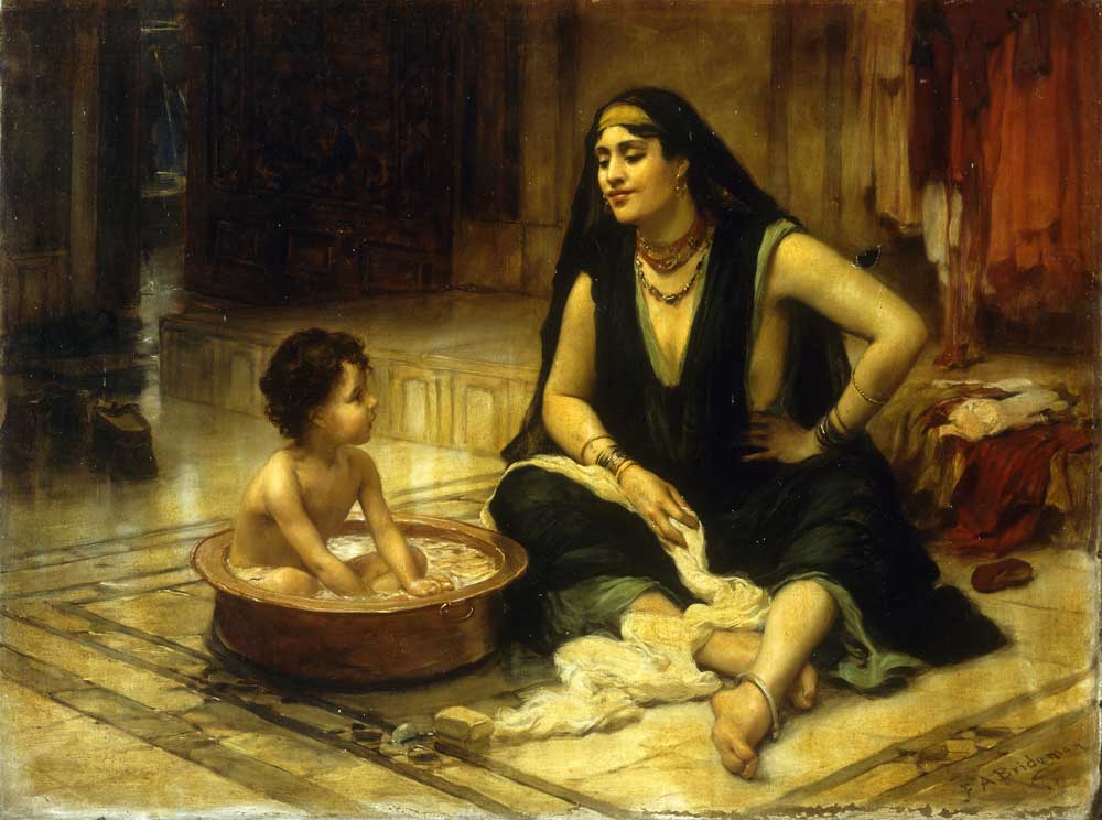 Fellahin and Child à Frederick Arthur Bridgman