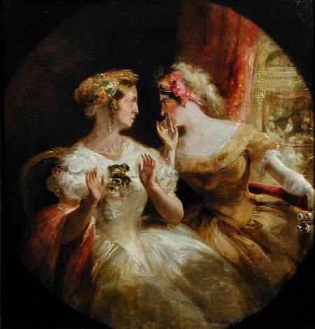 Ladies Gossiping at the Opera à Frederick Barnard
