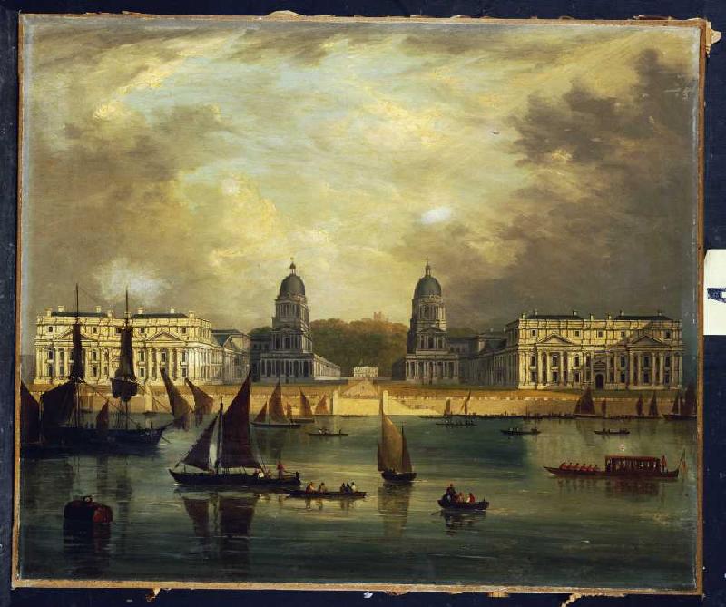 Ansicht von Greenwich à Frederick Calvert