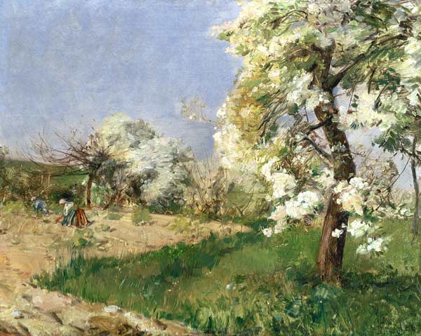 Pear Blossoms, Villiers-de-Bel à Frederick Childe Hassam