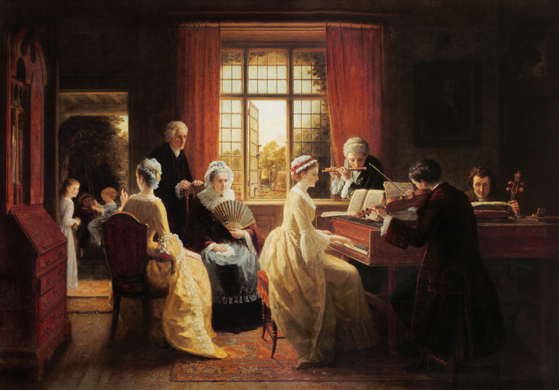 Musique de chambre dans la maison du curé à Frederick Daniel Hardy