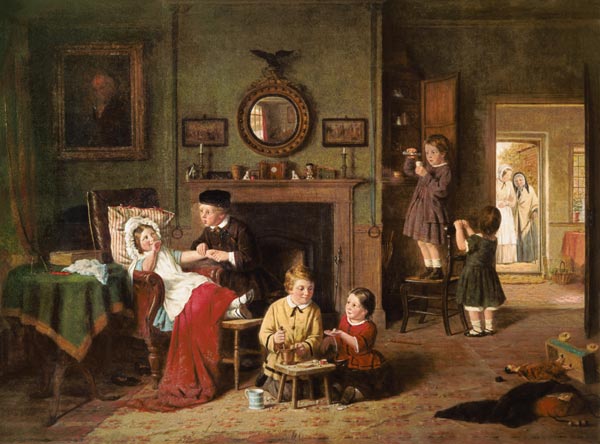 Playing at Doctors à Frederick Daniel Hardy