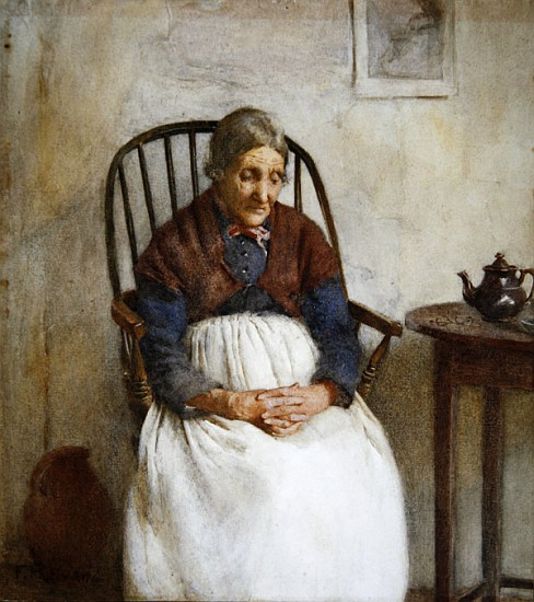 Study of an Elderly Lady à Frederick James McNamara Evans