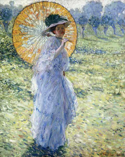 Femme au parasol