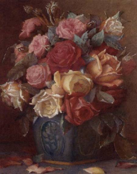 Roses in a Vase à Frederick R. Spencer