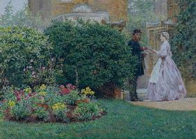 My Front Garden, 1864 (w/c & gouache on paper)