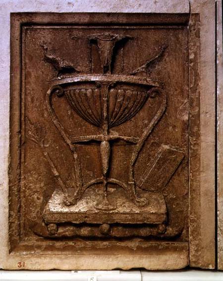 Plaque depicting symbols of glory and prestige à Frederico (Fiori) Barocci