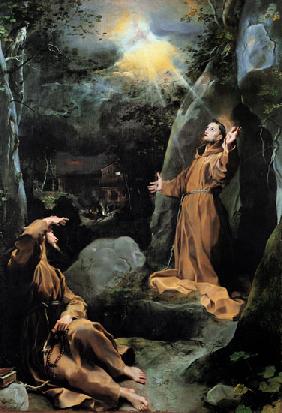 St. Francis receiving the stigmata