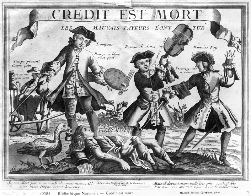 Credit is dead, the bad debtors have killed it'' à École française