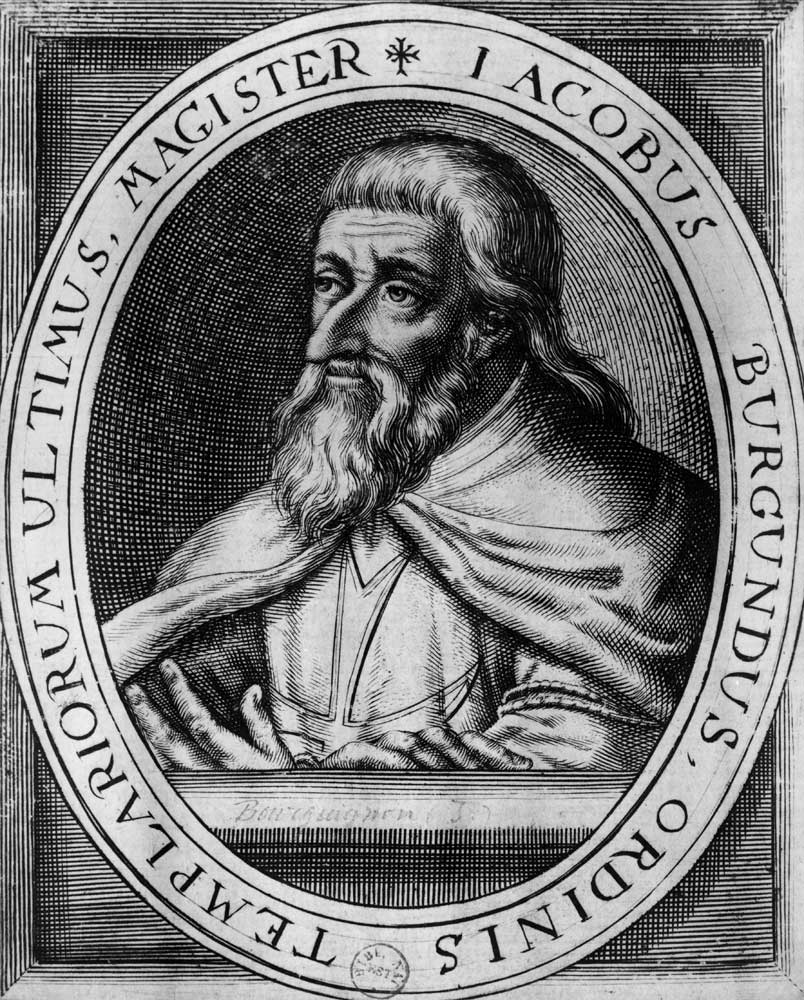 Jacques de Molay (c.1243-1314) Master of the Knights Templars à École française