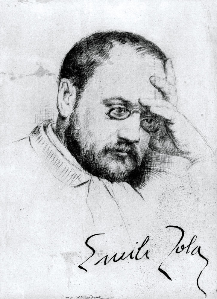 Portrait of Emile Zola (1840-1902) à École française