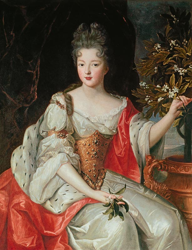 Portrait of Louise-Francoise de Bourbon (1673-1743) late 17th century à École française