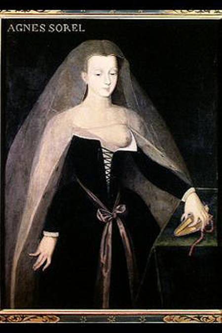 Agnes Sorel (c.1422-50) Favourite of Charles VII (1403-61) à École française