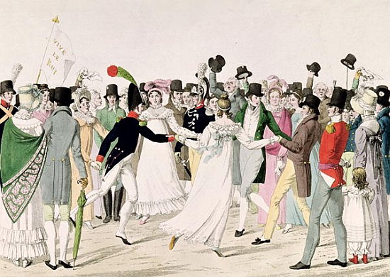 An Evening at the Tuileries in July 1815 à École française