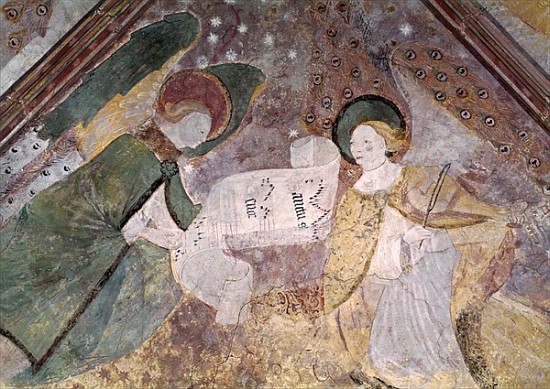 Angel Musicians, from the chapel in the north transept, Breton School à École française