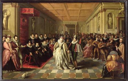 Ball at the Court of Henri III on the Occasion of the Marriage of Anne, Duke of Joyeuse, to Margueri à École française