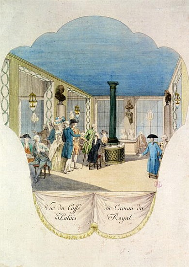 Cafe in the cellar of the Palais-Royal à École française