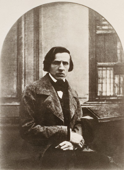 Frederic Chopin (1810-49) engraved from a daguerrotype à École française