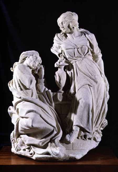 Christ and the Woman of Samaria à École française