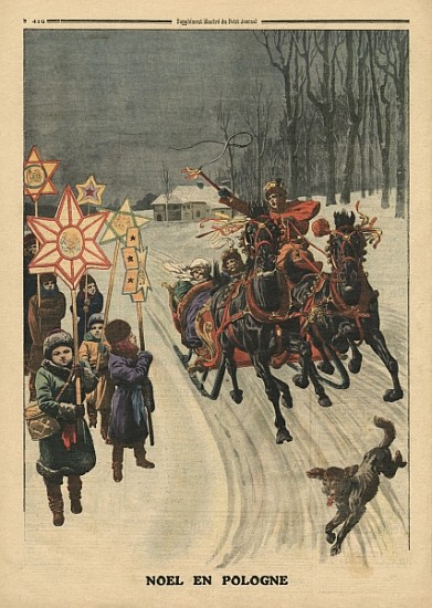 Christmas in Poland, illustration from ''Le Petit Journal'', supplement illustre, 24th December 1911 à École française