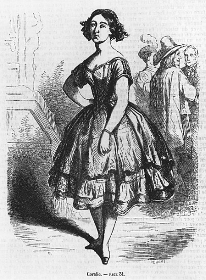 Coralie, illustration from ''Les Illusions perdues'' Honore de Balzac à École française
