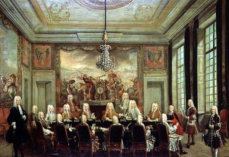 The Council of Regency for the Minority of Louis XV (1710-74) à École française