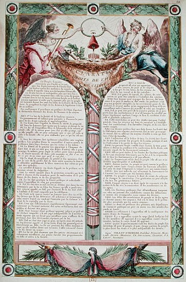 Declaration of the Rights of Man à École française