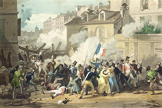 Defence of a Barricade, 29th July 1830 à École française