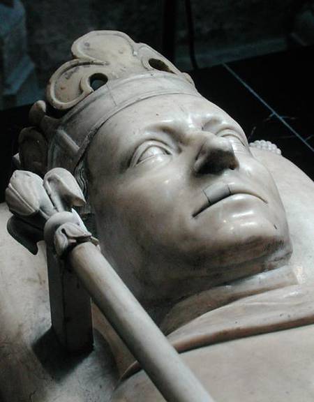 Effigy of Charles VI the Mad (1366-1422)  (detail) à École française