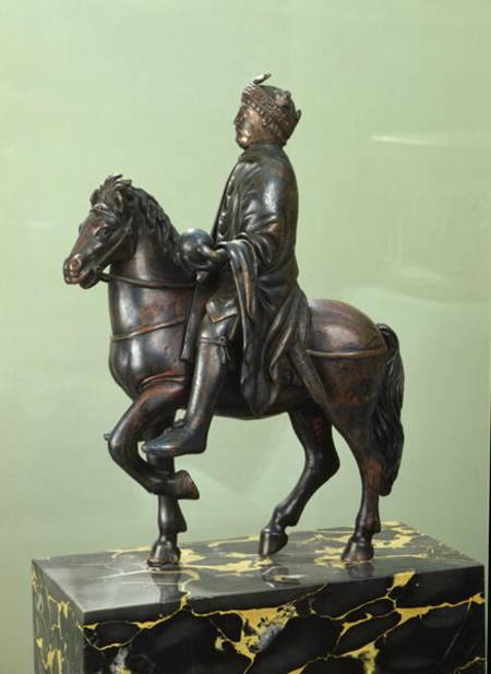 Equestrian statue of Charlemagne (747-814) à École française
