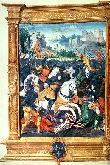 Francois I (1494-1547) at the Battle of Marignano, 14th September 1515 à École française