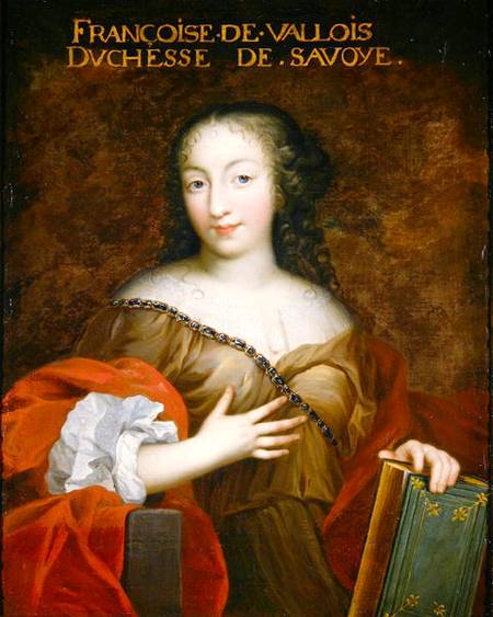 Francoise-Madeleine d'Orleans (1648-64) Duchess of Savoy à École française