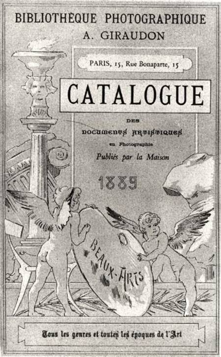 Front cover of 'Catalogue des Documents Artistiques en Photographie' published by Bibliotheque Photo à École française