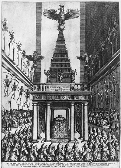 Funeral of Sigismund II Augustus, King of Poland and Grand Duke of Lithuania in Rome à École française