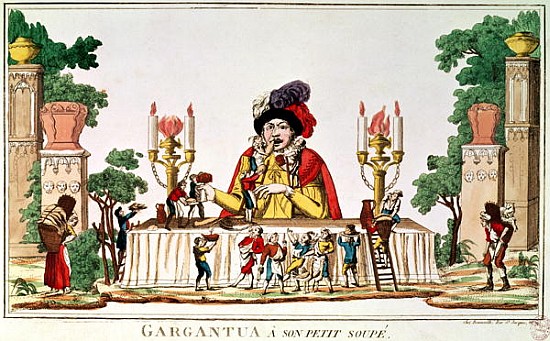 Gargantua at his Little Supper, c.1800 à École française