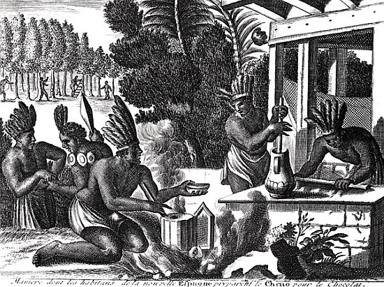 How the Natives of New Spain Prepared Cacao for Chocolate à École française