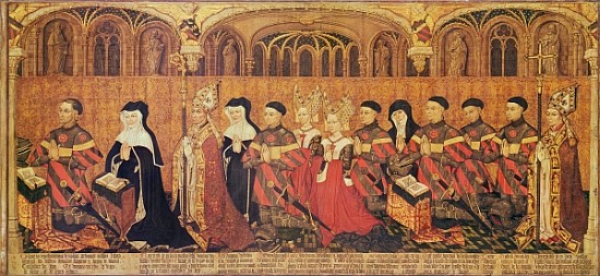 Jean I Jouvenel des Ursins (1360-1431) with his wife, Michelle de Vitry (d.1456) and their family, 1 à École française
