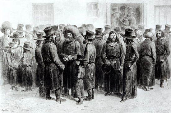 Jewish Traders and Merchants, printed Auguste Bry à École française